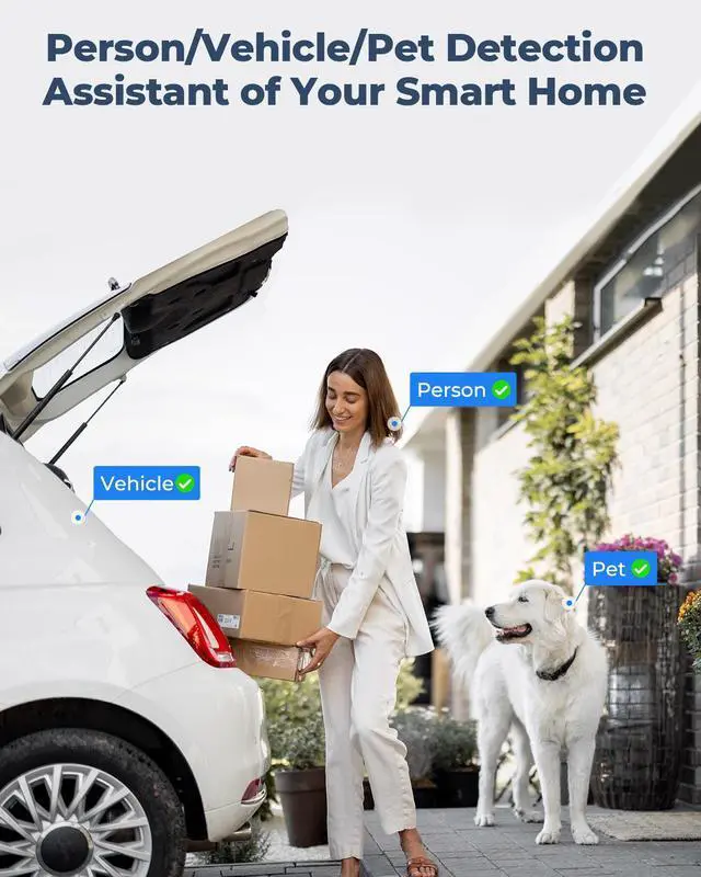 Alt view image 11 of 14 - REOLINK RLC-811A, 4K PoE Security Outdoor IP Camera with Human/Vehicle Detection, 5X Optical Zoom, Motion Spotlight, Color Night Vision, Time-Lapse, Two-Way Talk, 256GB SD Card(Not Included) Storage