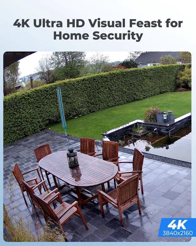Alt view image 9 of 14 - Reolink 8CH 4K 8MP PoE Security Camera System Smart Person and Vehicle Detection, 4pcs 4K Outdoor PoE IP Cameras with 8CH 2TB HDD NVR, IR Night Vision Remote Access 24x7 Recording, RLK8-810B2D2-A