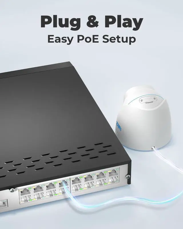 Alt view image 18 of 20 - Reolink 16CH 4K Security Camera System Outdoor/Indoor, 8pcs 8MP Smart Person/Vehicle Detect PoE IP Cameras + 16CH NVR with 4TB HDD Pre-installed for 24/7 Recording, H.265 - RLK16-820D8-A