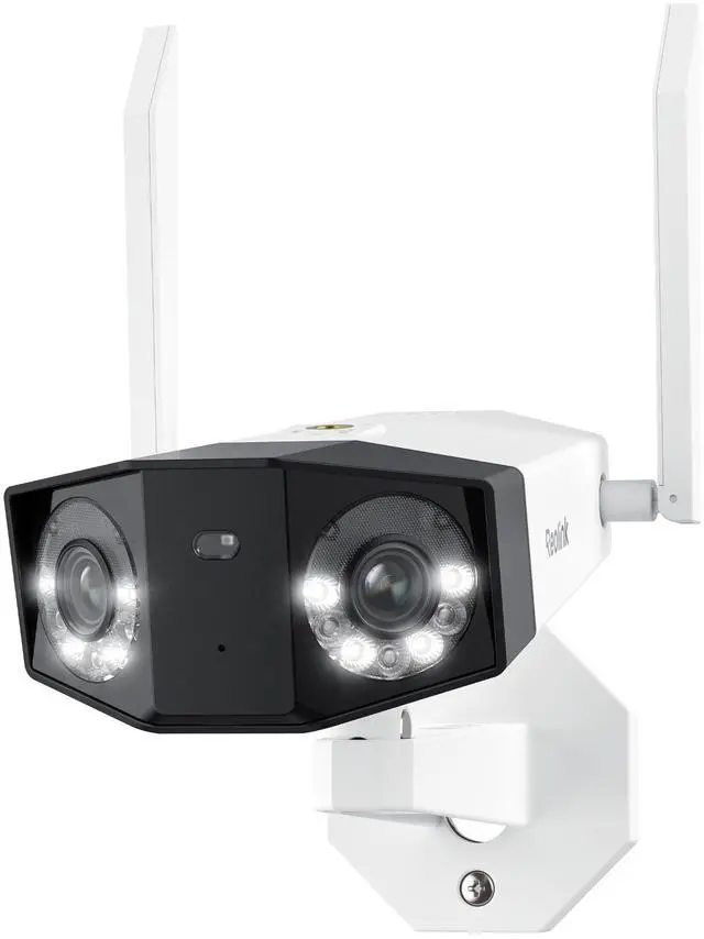 Alt view image 8 of 14 - REOLINK Duo 2 WiFi 4K 8MP WiFi 6 Outdoor Security Camera with 180° Ultra-Wide Angle, 2.4/5GHz WiFi, Plug-in Power(DC 12V/2A), Smart Human/Vehicle/Animal Detection, Color Night Vision, Two-Way Talk
