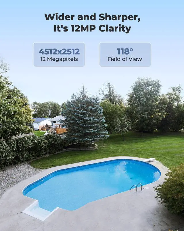 Alt view image 9 of 14 - Reolink 12MP Ultra HD PoE Outdoor Security Camera, Color Night Vision, Human/Vehicle Detection, Two Way Talk, Timelapse, Work with Smart Home Support Micro SD Card(Max.256G)/NVR/FTP - RLC-1212A