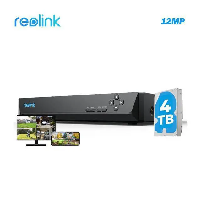 Alt view image 8 of 14 - REOLINK 24CH NVR(Max. 16 Wired Plus 8 Battery-powered WiFi Cams) for Home Security Camera System w/ 4TB HDD Included, Works with Reolink 16MP/12MP/4K/8MP/5MP/4MP PoE IP Cam, 24/7 Recording