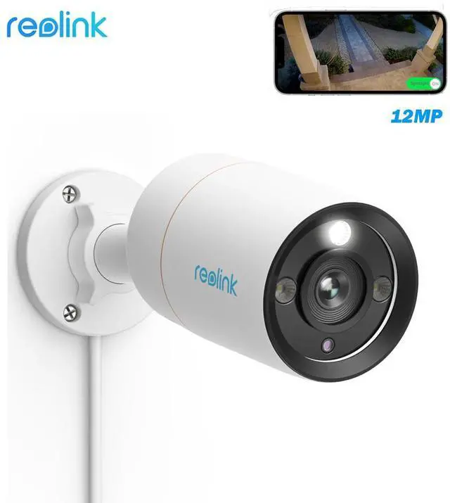 Alt view image 8 of 14 - Reolink 12MP PoE Bullet Security Camera with Powerful Spotlight, Smart Person/Vehicle Detect, 2-way Audio