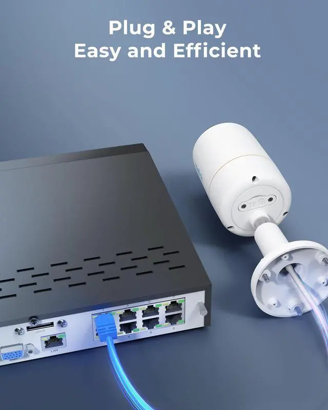 Alt view image 12 of 12 - REOLINK 8CH 12MP PoE Security Camera System, 2 Bullets 12MP RLC-1212A with Person/Vehicle Detection and Spotlights,RLN8-410 NVR with 2TB HDD for 24-7 Recording