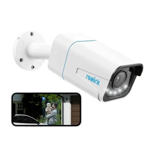 Alt view image 7 of 12 - Reolink B82L 4K Bullet Smart PoE Camera with Spotlight & Color Night Vision, 5X Optical Zoom, Two-Way Audio