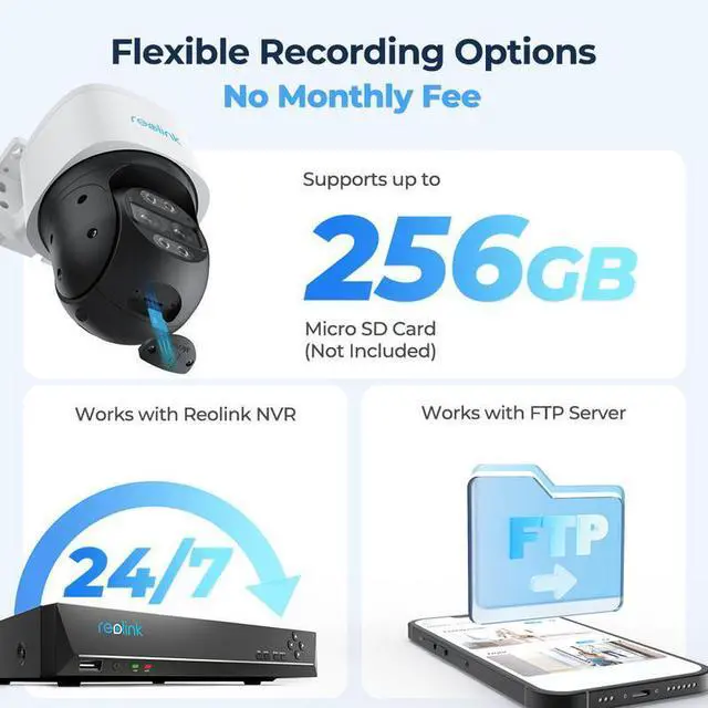 Alt view image 12 of 13 - Reolink Trackmix Series 4K 8MP Dual-Lens PTZ Camera with Motion Tracking, Wide-Angle & Telephoto Lenses