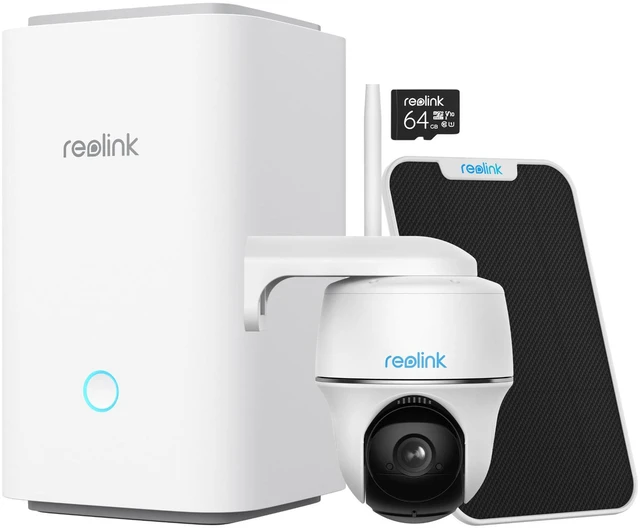 Alt view image 8 of 14 - Reolink Home Hub with Argus PT and Solar Panel 5MP Wireless Wi-Fi Solar Battery Camera with Pan & Tilt Color Night Vision, White