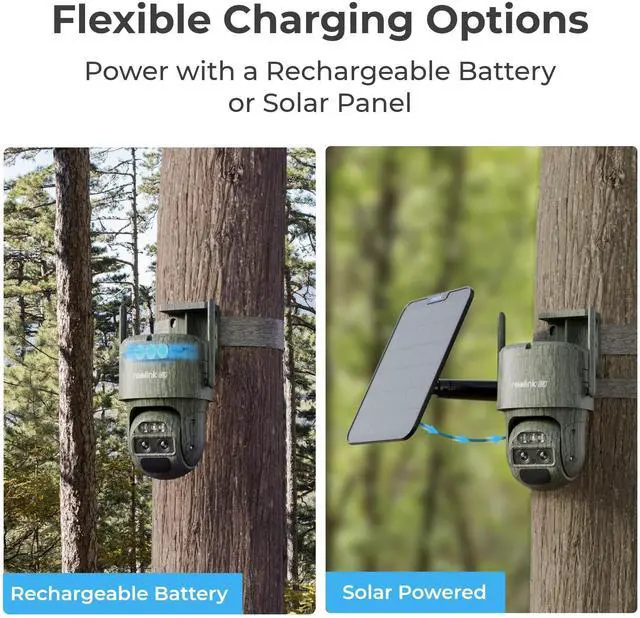 Alt view image 14 of 14 - Reolink TrackMix LTE-C 4G 4K Dual Lens Cellular Trail Security Camera, 4G LTE, Auto Tracking No WiFi Solar Powered Camera with 6X Hybrid Zoom, No-Glow IR, IP66 for Wildlife