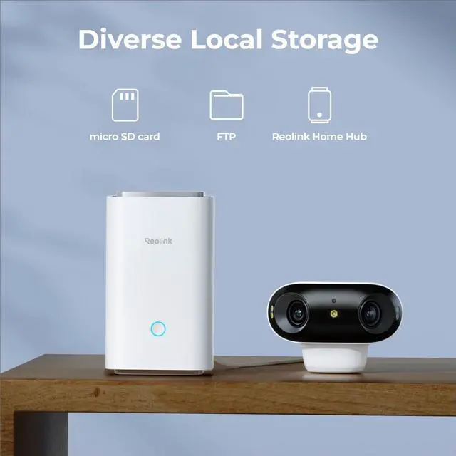 Alt view image 14 of 14 - Reolink 4K Battery Camera 180° Blindspot-free Color Vision Day and Night, 2.4GHz/5GHz,
Two-way audio