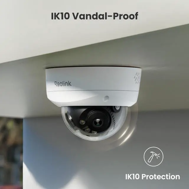 Alt view image 14 of 14 - Reolink 8K 16MP UHD IK10 Vandal-Proof PoE Camera with 180° Panorama
