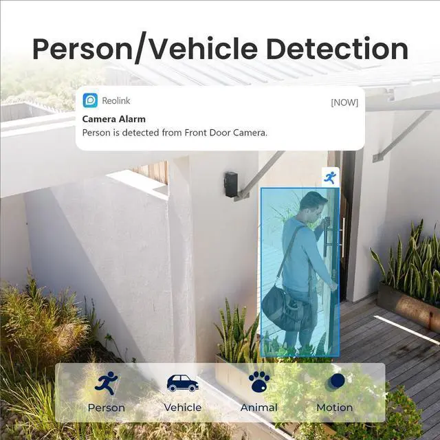Alt view image 13 of 14 - Reolink 4K 8MP Black Battery Camera Wireless Pan & Tilt Standalone with Spotlights, 5/2.4 GHz Dual-Band WiFi, Person/Vehicle Detection