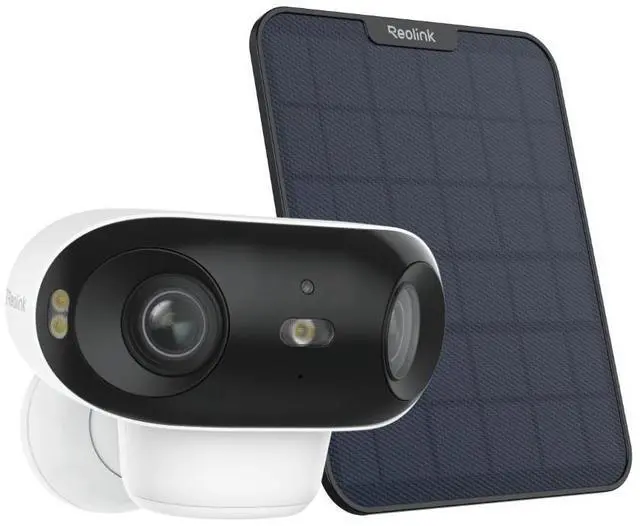 Alt view image 8 of 14 - Reolink 4K Battery Camera with 6W Black Solar Panel 180° Blindspot-free Color Vision Day and Night