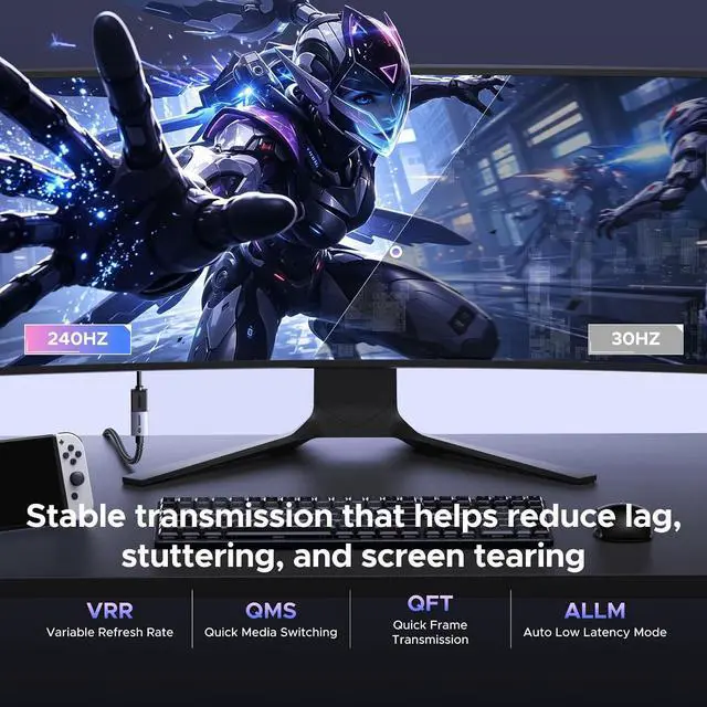 Alt view image 5 of 7 - UGREEN 10K 8K@60Hz 4K@240Hz HDMI 2.1 Extender Male to Female Cable, 0.5FT