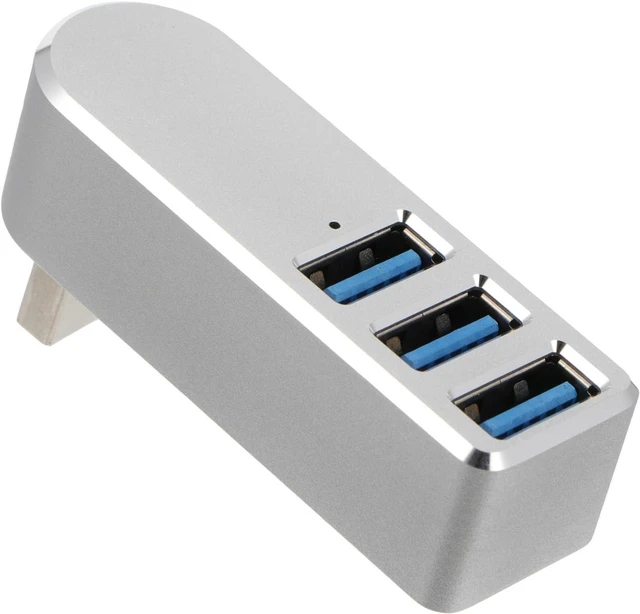 Main image of KOMBIUDA 3pcs Aluminum Alloy USB Hub Expansion for Laptop Data Transfer Adapter