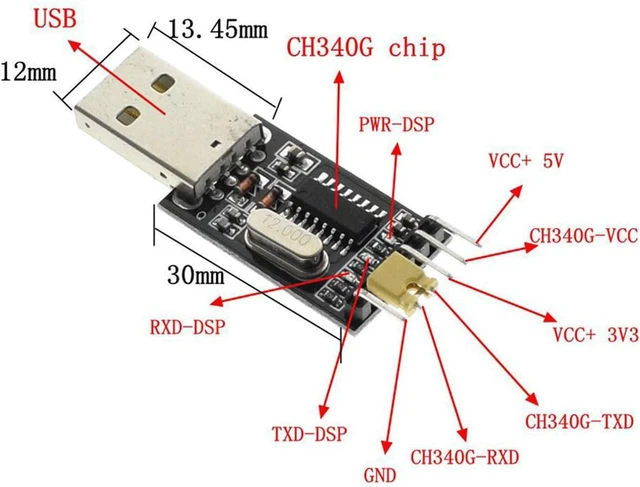 Alt view image 5 of 5 - 20-Pack CH340 USB to TTL Module, STC Download Adapter