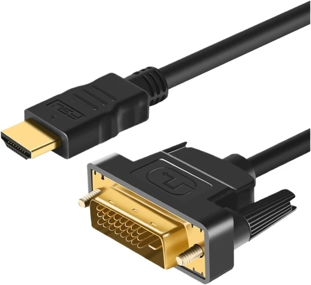 Main image of DVI to Converter Cable Adapter Cable HDMI Input to Output Converter Plated pl-UG for Computers Monitors TVs Projectors(300cm)