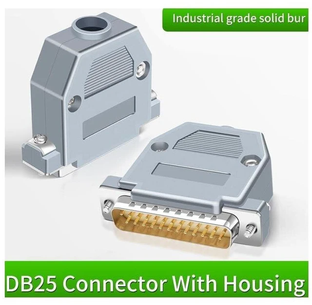 Alt view image 2 of 7 - DB25 Soldering Plug Two-Row D-SUDB DB 25 Pin Male Female Connector 25-pin Welding Connectors Adapter(AWF)