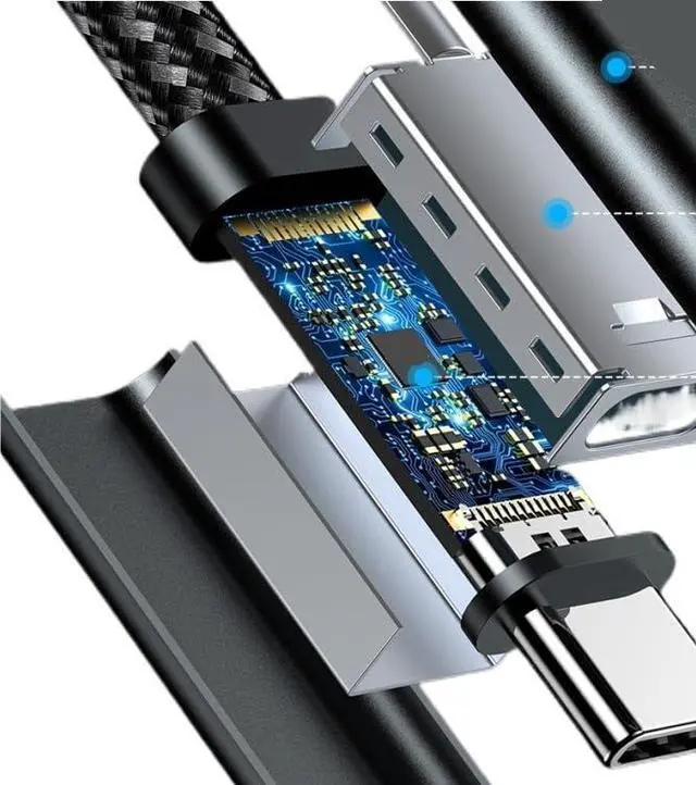 Alt view image 4 of 4 - USB 5 Cable, Compatible 5/4, USB4 V2, Two-Way 80Gbps, 240W, 16K/8K(1m)