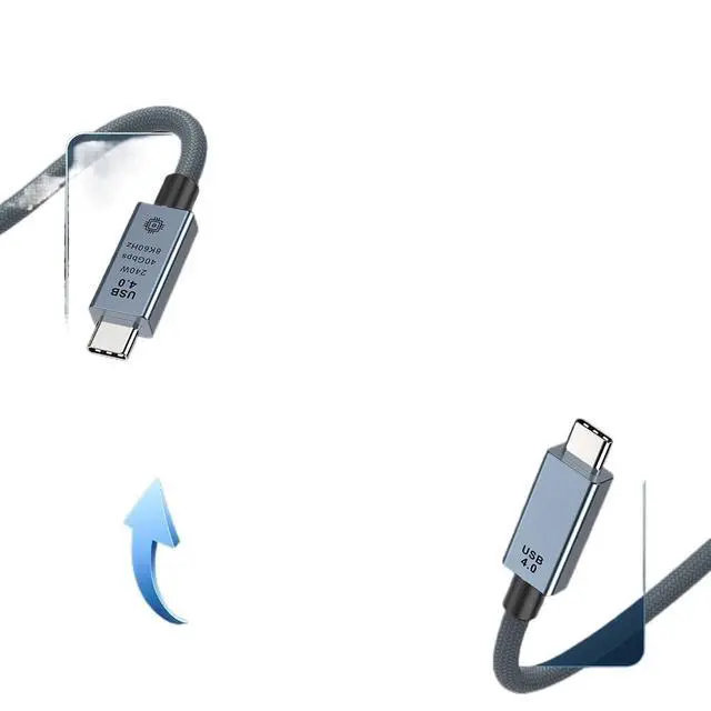 Alt view image 4 of 6 - 4 40Gbps USB4 Cable USB Type C to C 240W Fast Cable(30cm)