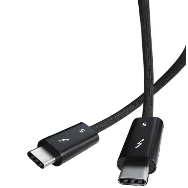 Alt view image 4 of 5 - PD 240w USB C to USBC 5 Full-Function Data Cable Fast 16K 60Hz Video Output Functional 80Gbps Transmission(0.5m)