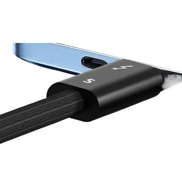 Alt view image 5 of 5 - PD 240w USB C to USBC 5 Full-Function Data Cable Fast 16K 60Hz Video Output Functional 80Gbps Transmission(0.5m)