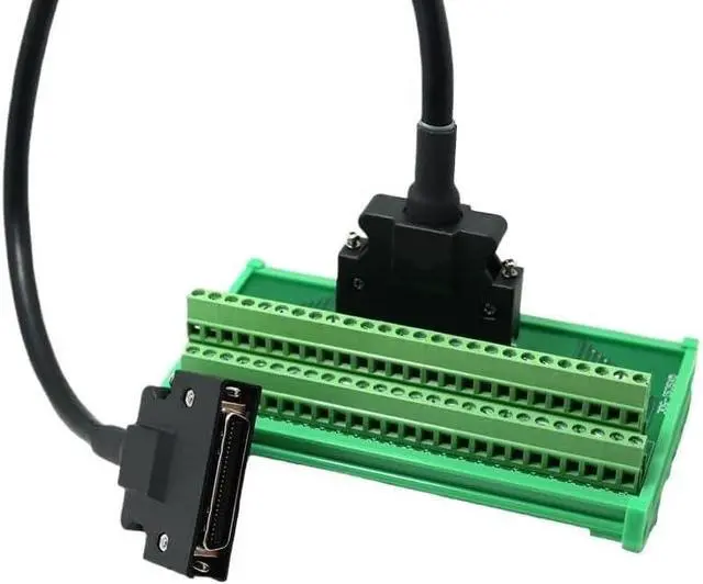 Alt view image 2 of 4 - SCSI 50pin Male Terminal Block with Data Cable CN1 50-pin Adapter Board Wiring Module Terminal Block Splitter(10m)