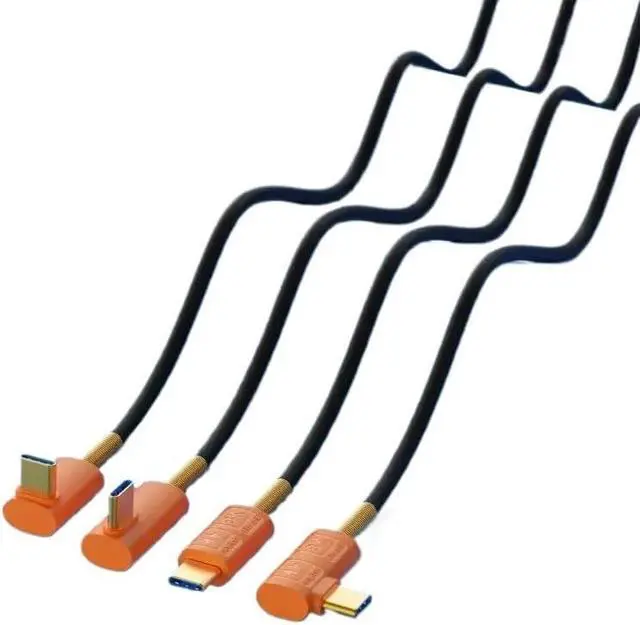 Alt view image 3 of 7 - USB4 Data Cable t2y>pe-c Male to Male Compatible with 40Gbps Fast 8K Projection Cable PD240w(1.2m,C Double Left Right2)