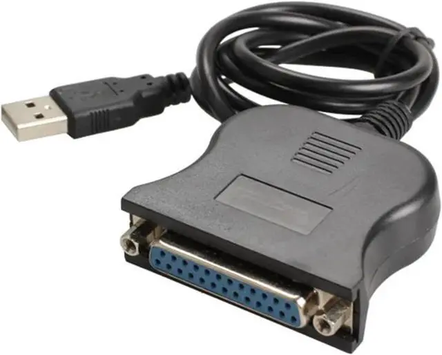 Main image of USB 1.1 to DB25 Female Port Print Converter Cable LPT USB Adaptor LPT Cable LPT to USB Cable Black