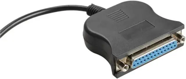 Alt view image 6 of 6 - USB 1.1 to DB25 Female Port Print Converter Cable LPT USB Adaptor LPT Cable LPT to USB Cable Black