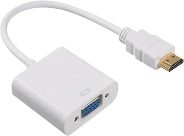 Main image of HDMI to V/GA Adapter Cord for Projector DTV TV HDVD DP Male to Female Converter(White 1 PCS)