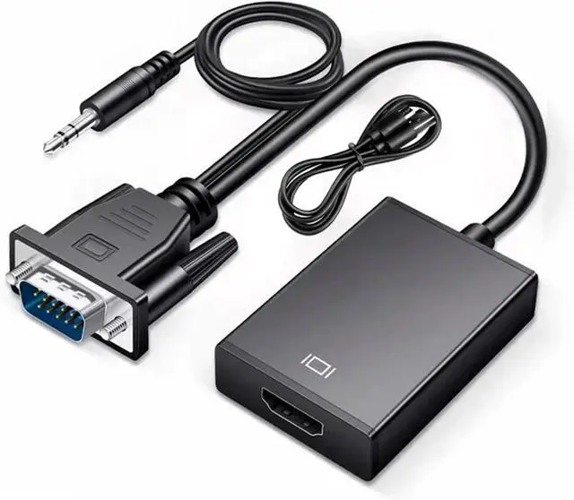 Alt view image 5 of 5 - V/GA to HDMI-Compatible 1080P Converter Digital to Analog Video Adapter for P;S/5 PC TV Box to M>oni>tor Projector