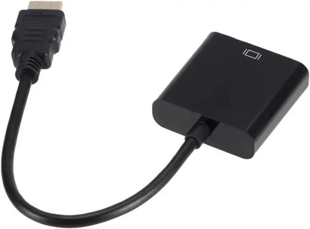 Alt view image 3 of 5 - HD 1080P HDMI to V/GA Converter Cord with Power Supply Male to Female Adapter for P;S/4 TV Box(Black with 2 Cables)