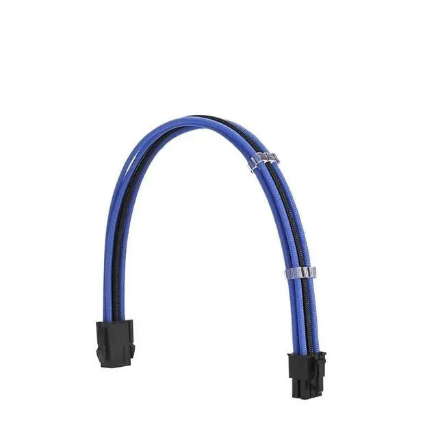 Alt view image 3 of 7 - Wen ST Fm-NP6P PCI-E 6Pin Power Extension Cable for Motherboard/GPU 6 Pin 18AWG Combination Color Extension Cables with Comb(Black - Silver)