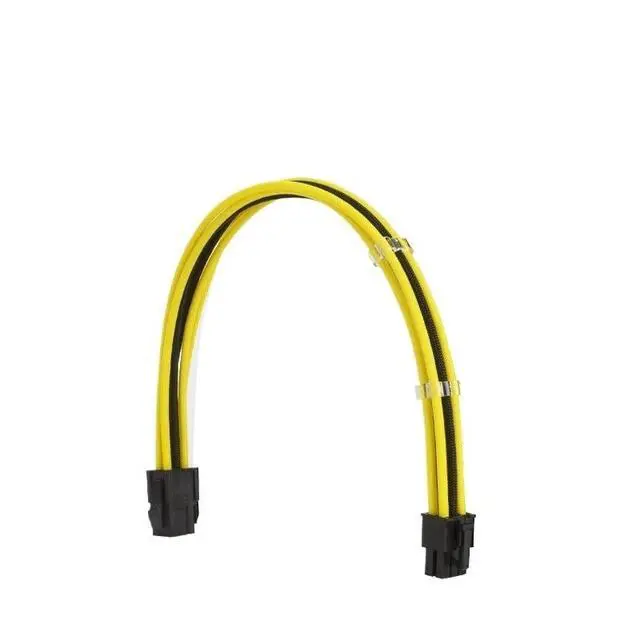 Alt view image 4 of 7 - Wen ST Fm-NP6P PCI-E 6Pin Power Extension Cable for Motherboard/GPU 6 Pin 18AWG Combination Color Extension Cables with Comb(Black - Silver)