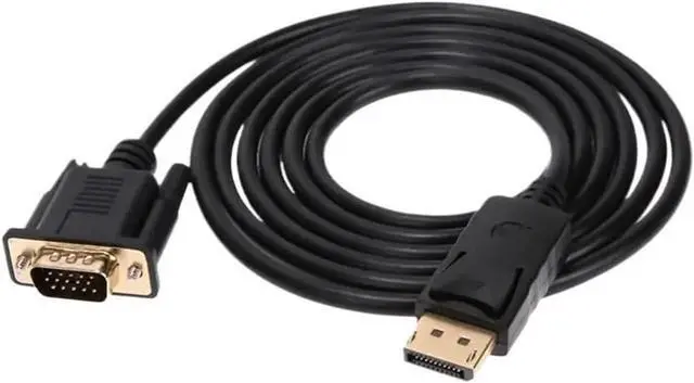 Main image of DP Display Port to VGA Adapter Connecto Converter 1.8m Cable FHD 1920 1080P Line for Desktop PC TV Monitor Projector