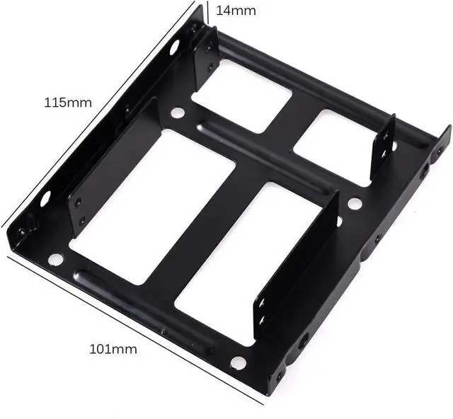 Alt view image 5 of 5 - SSD Mounting Bracket Adapter 2.5 to 3.5 inch SSD Mounting Kit with SATA Cable and SATA Power Cable