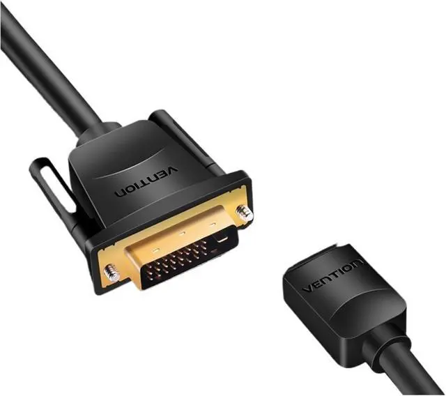 Alt view image 3 of 4 - HDMI to DVI Cable 1m 2m 300cm 5m DVI-D 24+1 Pin Support 1080P 3D High Speed HDMI Cable for LCD DVD HDTV Projector P>S#3(2m)