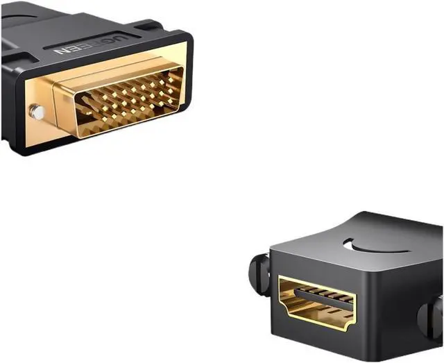 Alt view image 3 of 3 - DVI to HDMI Adapter Bidirectional DVI-D 24+1 Male to HDMI Female Cable Connector Converter for HDTV Projector HDMI to DVI