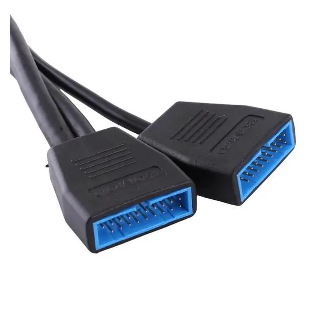 Alt view image 2 of 6 - 19-Pin Motherboard Cable USB3.0 1 to 2 Splitter Internal USB Hub