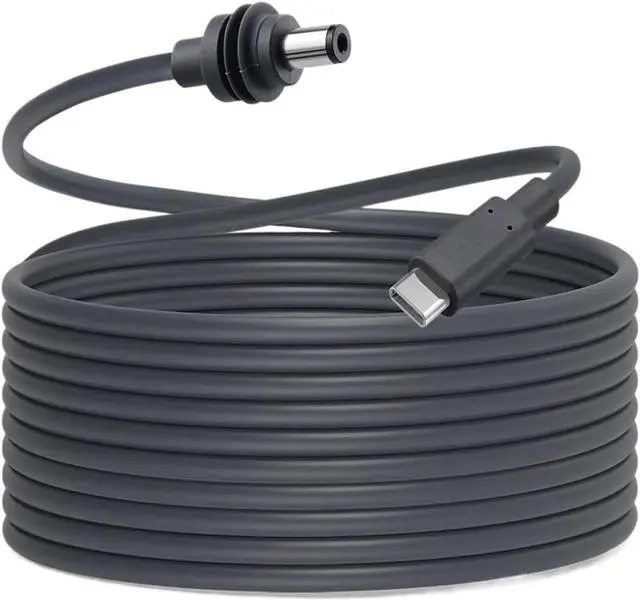 Alt view image 3 of 4 - USB C to DC Power Cable for Starlink,PD 100W TY>pe C Fast Cord with Outdoor Water Proof DC Barrel Ja-ck Cord(5m)