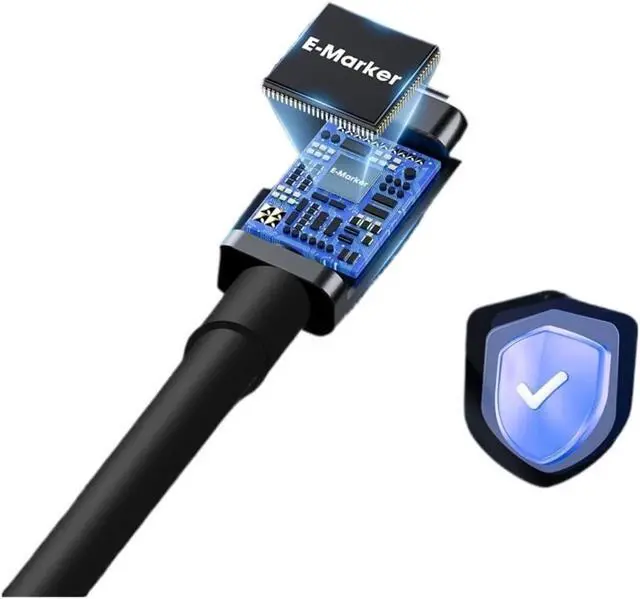 Alt view image 3 of 4 - UGOURD 2m 4 coaxial Cable USB4 TY>pe c to TY>pe c 40Gbps PD 100W Fast Cable for egpu Air(1m)