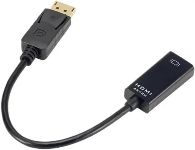 Alt view image 4 of 7 - GRWIBEOU 4K DisplayPort to HDMI-Compatible Adapter Converter Display Port Male DP to Female HD TV Cable Adapt Video for PC