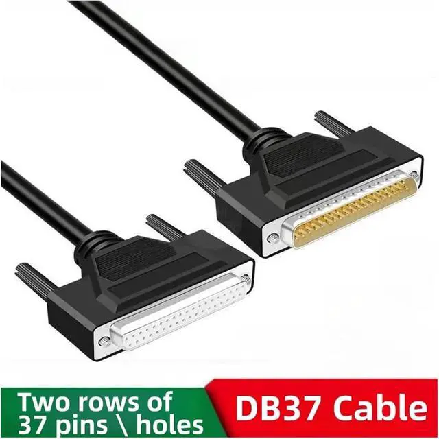 Alt view image 2 of 4 - 0.5M DB37 DB25 DB15 Male to Female Cable Double-Shielded with Foil Metal Braid D-SUB 37/25/15 PIN RS232 Serial Cable(DB25 M-F)