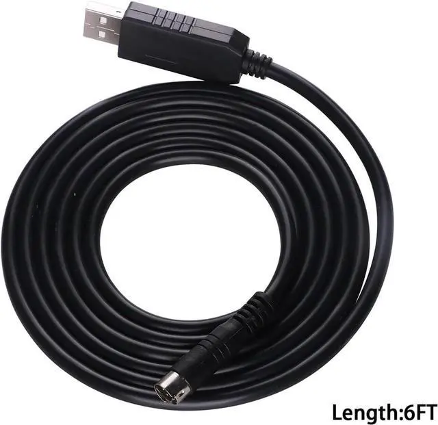 Alt view image 2 of 3 - USB to 8-pin M/i/ni Din RS232 Serial Communication Cable Compatible with The LS XGB XBM XBC PLC to PC Control Download Cable