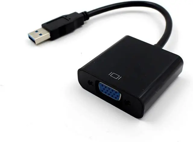 Alt view image 7 of 7 - USB 3.0 to VGA Adapter Video Graphic Card Display External Cable Adapter Male USB 3.0 to Female VGA Connector for PC HDTV 1080P