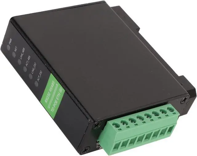 Alt view image 5 of 7 - gernie Experience Quick, Reliable Data Transfer with Our Rs485 to Rj45 Ethernet Serial Server - 1200 Rail Port with Rail Type 115200Bps Rs232. Ideal for Network Port Communication It