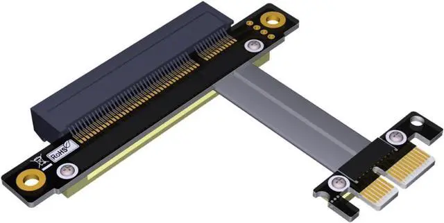 Main image of PCIE 3.0 X1 to X8 Turn 180 Degree Splint Vertical Extension Cables Support Ssd Card USB Card Network Card (60CM)