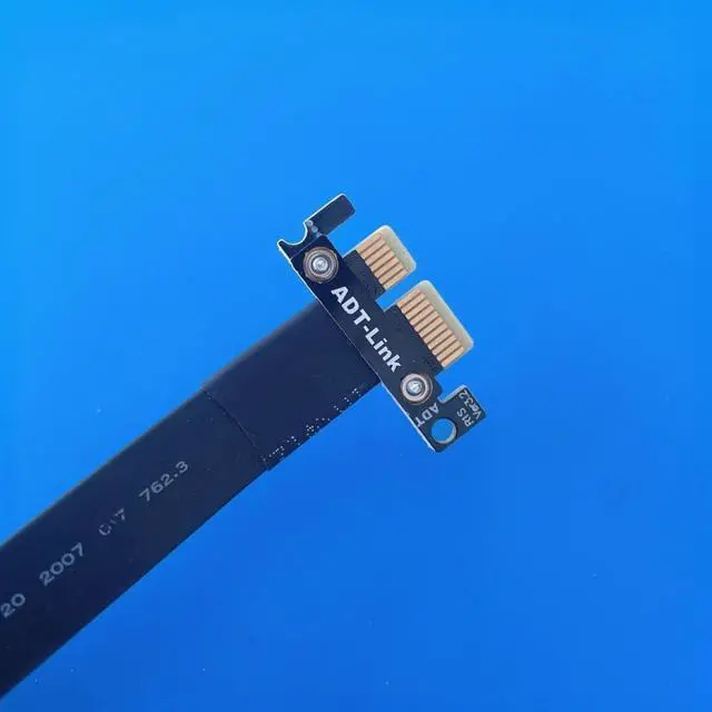 Alt view image 6 of 7 - PCIE 3.0 X1 to X8 Turn 180 Degree Splint Vertical Extension Cables Support Ssd Card USB Card Network Card (60CM)