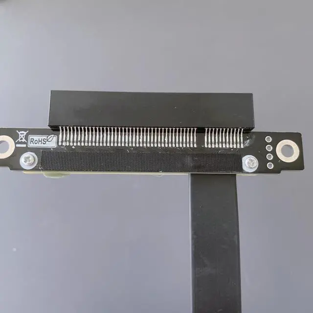 Alt view image 7 of 7 - PCIE 3.0 X1 to X8 Turn 180 Degree Splint Vertical Extension Cables Support Ssd Card USB Card Network Card (60CM)
