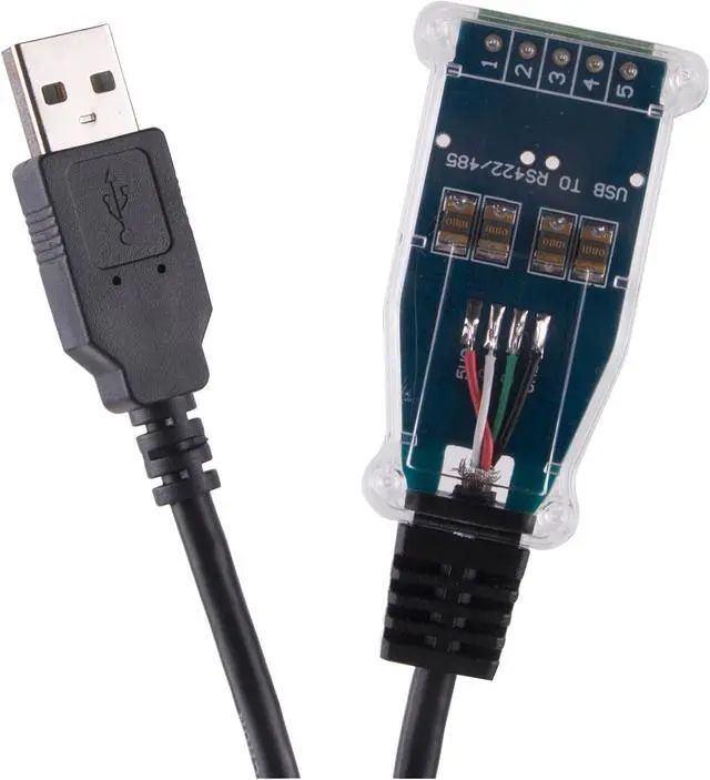Alt view image 2 of 6 - EVURU USB to RS422 RS485 Serial Adapter Converter 6Pin Terminal Block Communication Cable